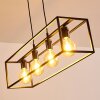 Flambeau Hanglamp Zwart, 4-lichts