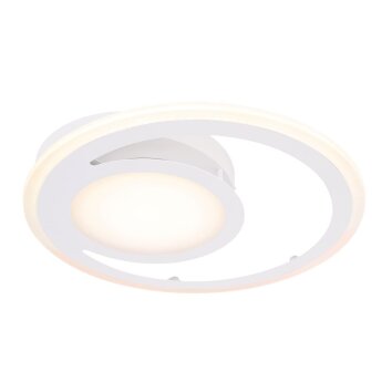 Globo FENNA Plafondlamp LED Wit, 1-licht