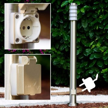 Tunes Staande lamp, Pad licht Roestvrijstalen kleur, 1-licht