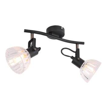 Globo LIBALD Spotlamp Zwart, 2-lichts