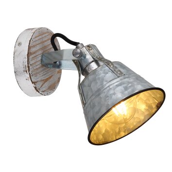 Globo GÜNTHER I Spotlamp Goud, Wit, 1-licht