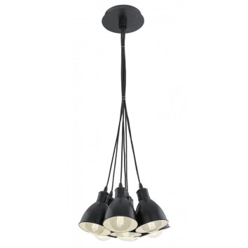 Eglo PRIDDY Hanglamp Zwart, Wit, 7-lichts