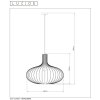 Lucide MERLINA Hanglamp Roze, 1-licht