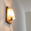 Huddinge Wandlamp Hout donker, Zwart, 1-licht