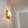 Huddinge Wandlamp Hout donker, Zwart, 1-licht