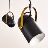 Riex Hanger Zwart-Goud, 5-lichts