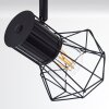 Bardhaman Plafondlamp Zwart, 4-lichts