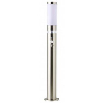Brilliant Bole Buiten vloer lamp roestvrij staal, 1-licht, Bewegingsmelder