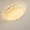 Foxes Plafondlamp LED Wit, 1-licht, Afstandsbediening, Kleurwisselaar