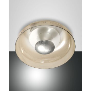 Fabas Luce Vintage Plafondlamp LED Aluminium, Wit, 1-licht