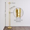 Gulkana Staande lamp LED Goud, 2-lichts