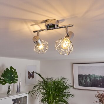 Orebro Plafond spot Chroom, 2-lichts