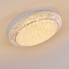 Parrita Plafondlamp LED Wit, 1-licht, Afstandsbediening, Kleurwisselaar