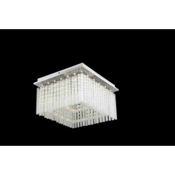 Globo VINCE Plafondlamp LED Chroom, 1-licht