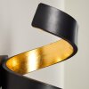 Rezat Wandlamp LED Zwart-Goud, 1-licht
