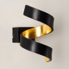 Rezat Wandlamp LED Zwart-Goud, 1-licht
