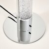 Flaut Tafellamp LED Chroom, 1-licht, Afstandsbediening, Kleurwisselaar