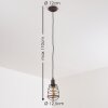 Taggia Hanglamp Bruin, 1-licht