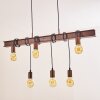 Barbengo Hanglamp Bruin, Roest, 4-lichts