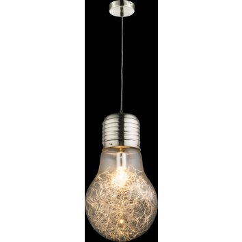 Globo LEVIN Hanger Nikkel mat, 1-licht