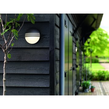 Philips Yarrow Buiten muurverlichting LED Zwart, 1-licht