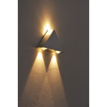 Globo GORDON Muurlamp LED Aluminium, 3-lichts