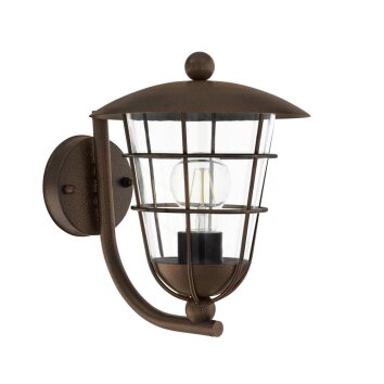 Eglo PULFERO 1 Muurlamp Bruin, 1-licht
