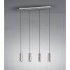 Trio MARLEY Hanglamp Nikkel mat, 4-lichts