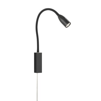 Fischer & Honsel function Sten Muurlamp LED Zwart, 1-licht