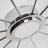 Mirror Plafondlamp LED Chroom, 1-licht, Afstandsbediening
