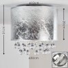 Norrfors Plafondlamp Zilver, 1-licht