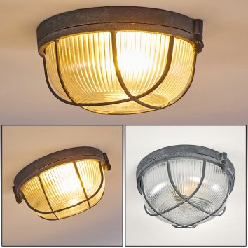 Hanalei Plafondlamp Grijs, 1-licht