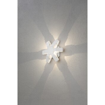 Konstsmide Pescara Muurlamp LED Wit, 1-licht
