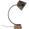 Brilliant Drake Tafellamp roestvrij staal, Zwart, 1-licht