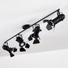 Lichinga Plafond straler Zwart, 4-lichts