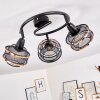 Limassol Plafondlamp Zwart, 3-lichts