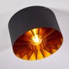 Togo Plafondlamp Messing, Zwart, 1-licht