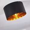 Togo Plafondlamp Messing, Zwart, 1-licht
