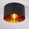 Togo Plafondlamp Messing, Zwart, 1-licht
