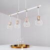 Koler Hanglamp Hout licht, Wit, 4-lichts