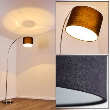 Wiby Staande lamp Nikkel mat, 1-licht