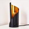 Yahuma Tafellamp Zwart-Goud, 1-licht