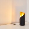 Yahuma Tafellamp Zwart-Goud, 1-licht