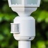 Hongkong Frost Buiten staande lamp Wit, 1-licht, Bewegingsmelder
