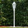 Hongkong Frost Buiten staande lamp Wit, 1-licht, Bewegingsmelder
