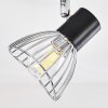 Burkal Plafondlamp Chroom, Zwart, 4-lichts