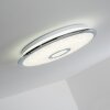 Jamton Plafondlamp LED Chroom, 1-licht, Afstandsbediening