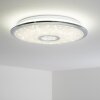 Jamton Plafondlamp LED Chroom, 1-licht, Afstandsbediening