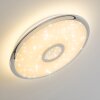 Jamton Plafondlamp LED Chroom, 1-licht, Afstandsbediening