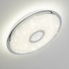 Jamton Plafondlamp LED Chroom, 1-licht, Afstandsbediening